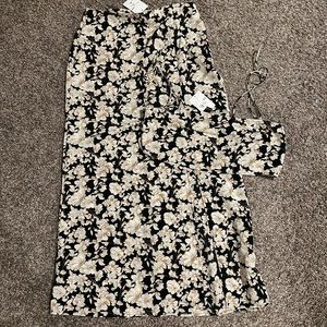 Two piece floral set